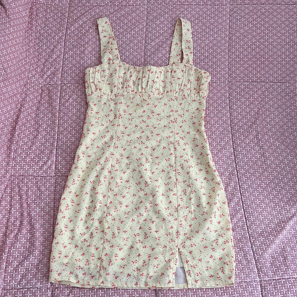 Princess Polly Yellow Floral Dress